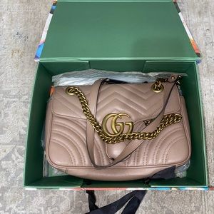 GG Marmont matelassé shoulder bag - used - Gucci